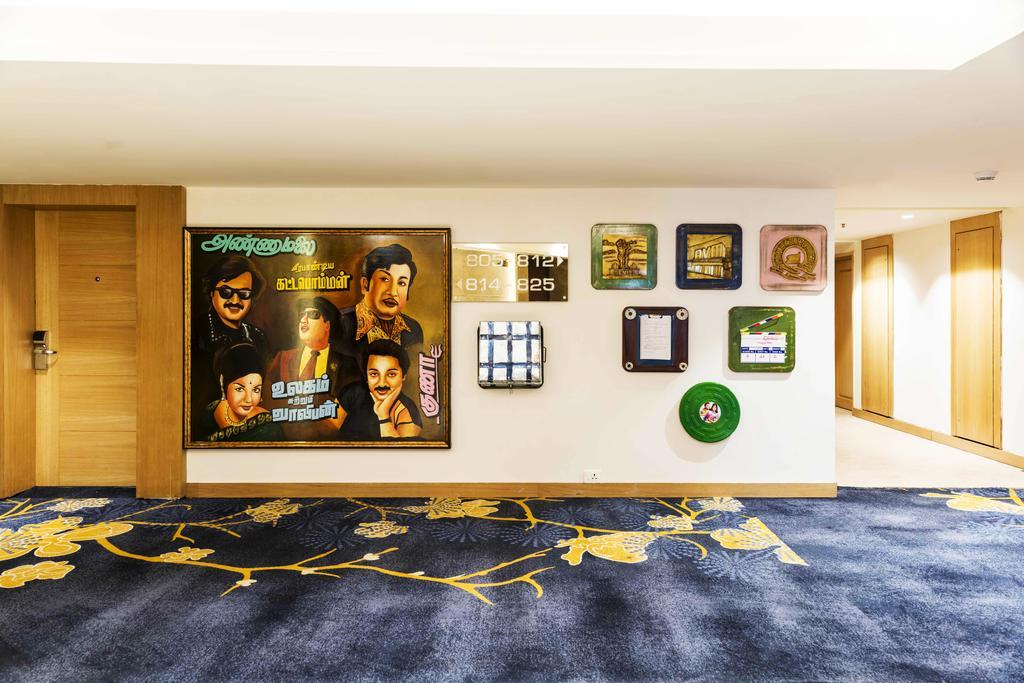 Grand Chennai By Grt Hotels Esterno foto The 2012 album cover of "The Best of 20 Years" on display at the Hard Rock Hotel in Penang, Malaysia.
